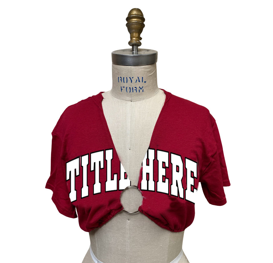 The "Ava" Short Sleeve Top with elastic Ring top