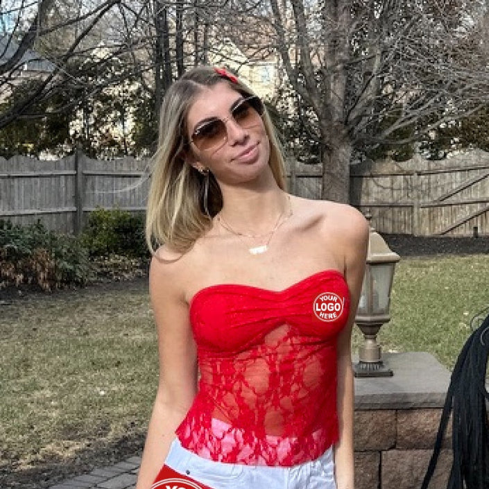 The "Romantic" Lace Strapless Top