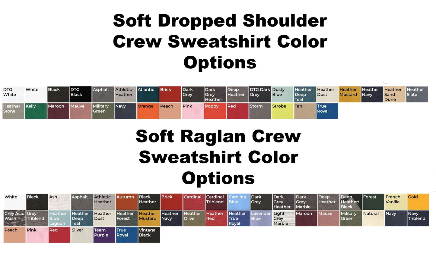 The Women's "Puff" Soft Crew Sweatshirt (Off the Shoulder option)