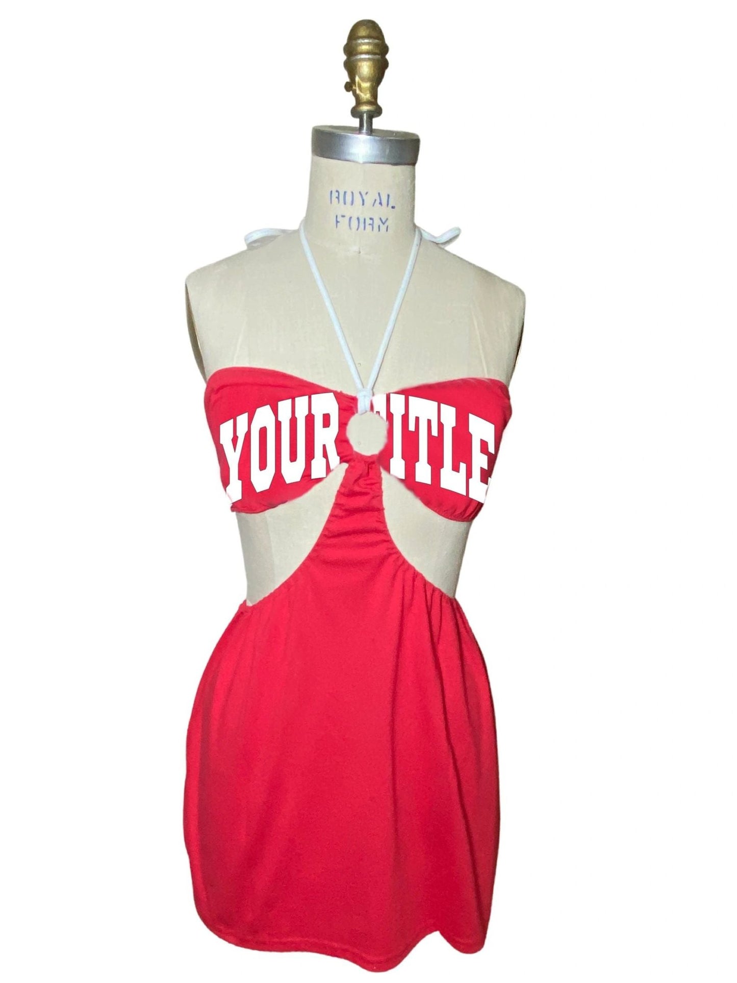 The "Ava" Ring Top Dress with straps