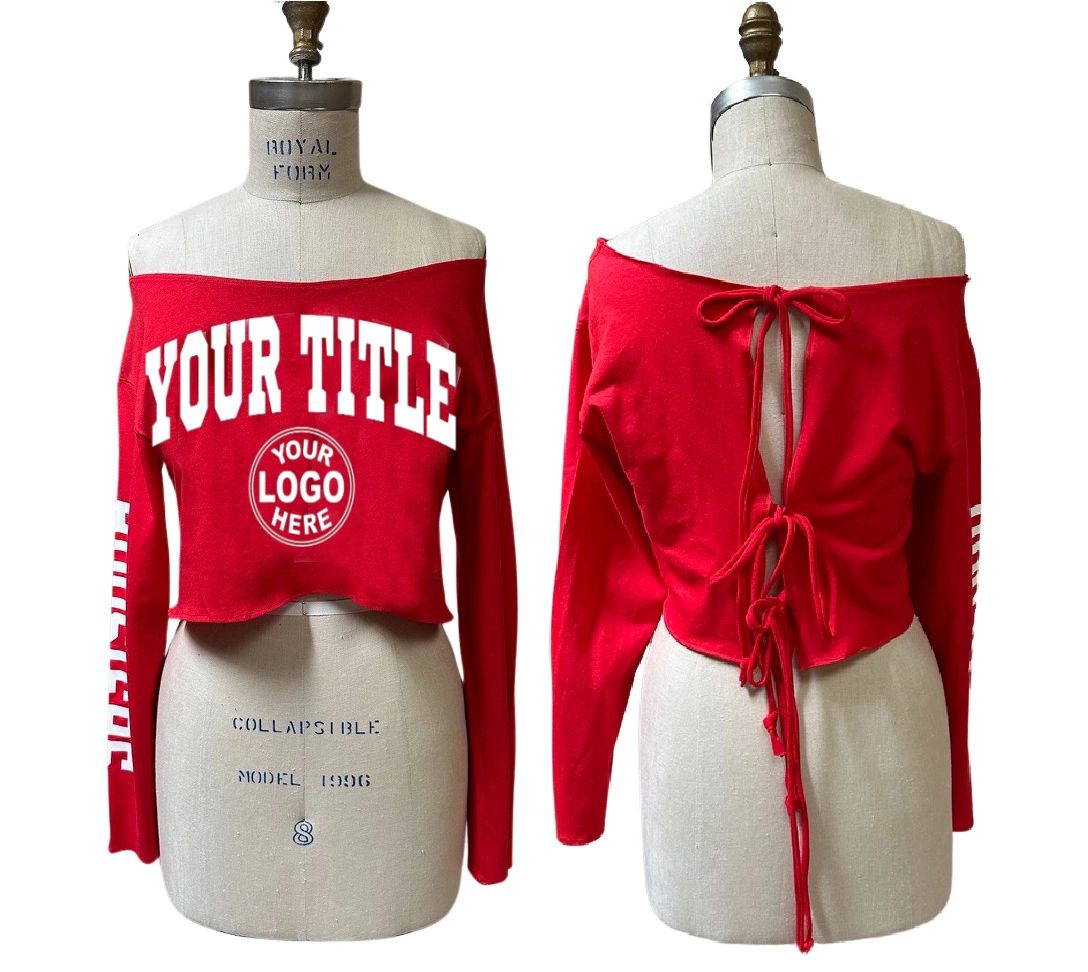 The Cropped "Open Back" Off the Shoulder Long Sleeve Top