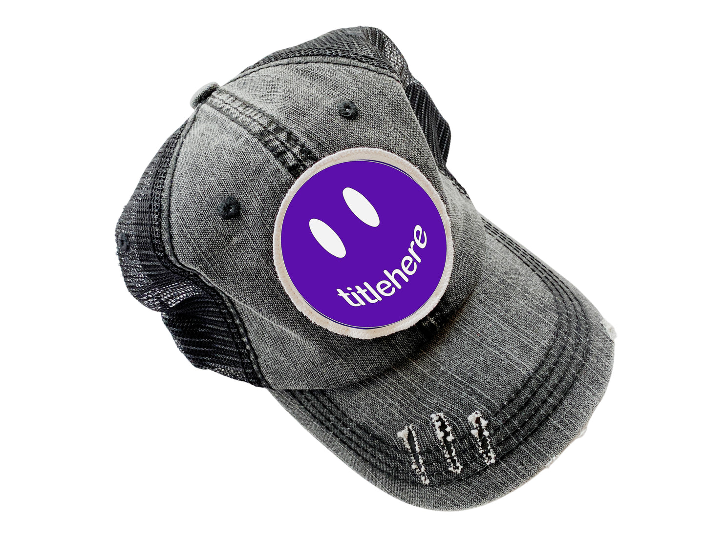 The "DH" Custom Distressed Trucker Hat