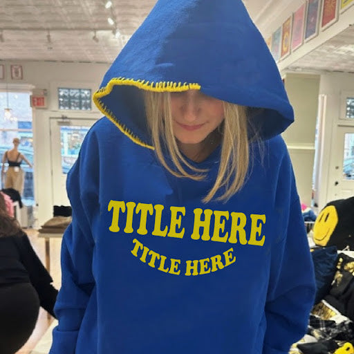 The "MH" Inspired Signature Hoodie with Hand Stitch Detail
