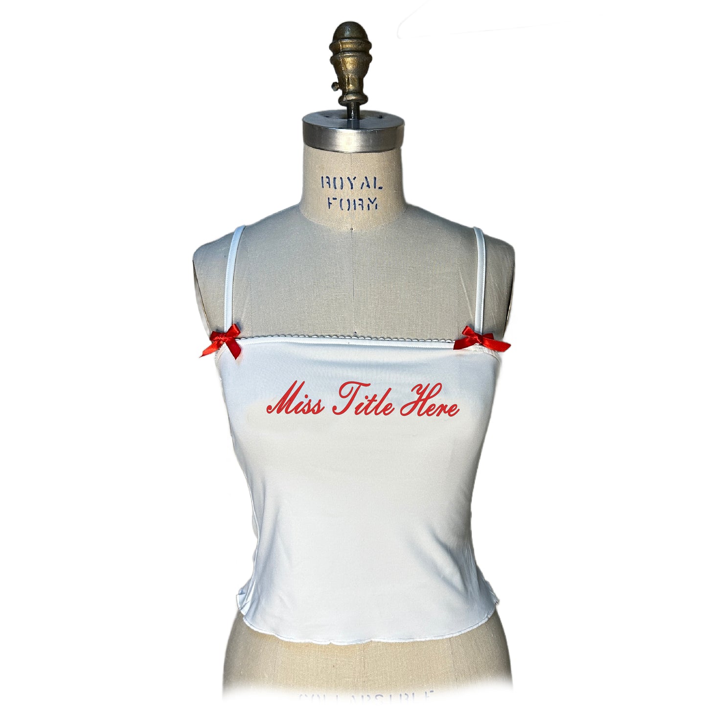 The "Valentine's" Top With Removable Bow Clips