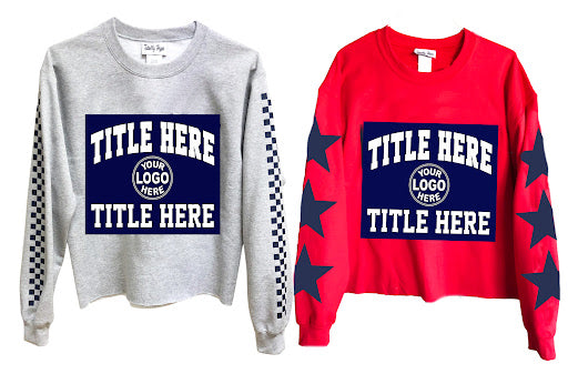 The "Ally" Checkers or Stars Crewneck