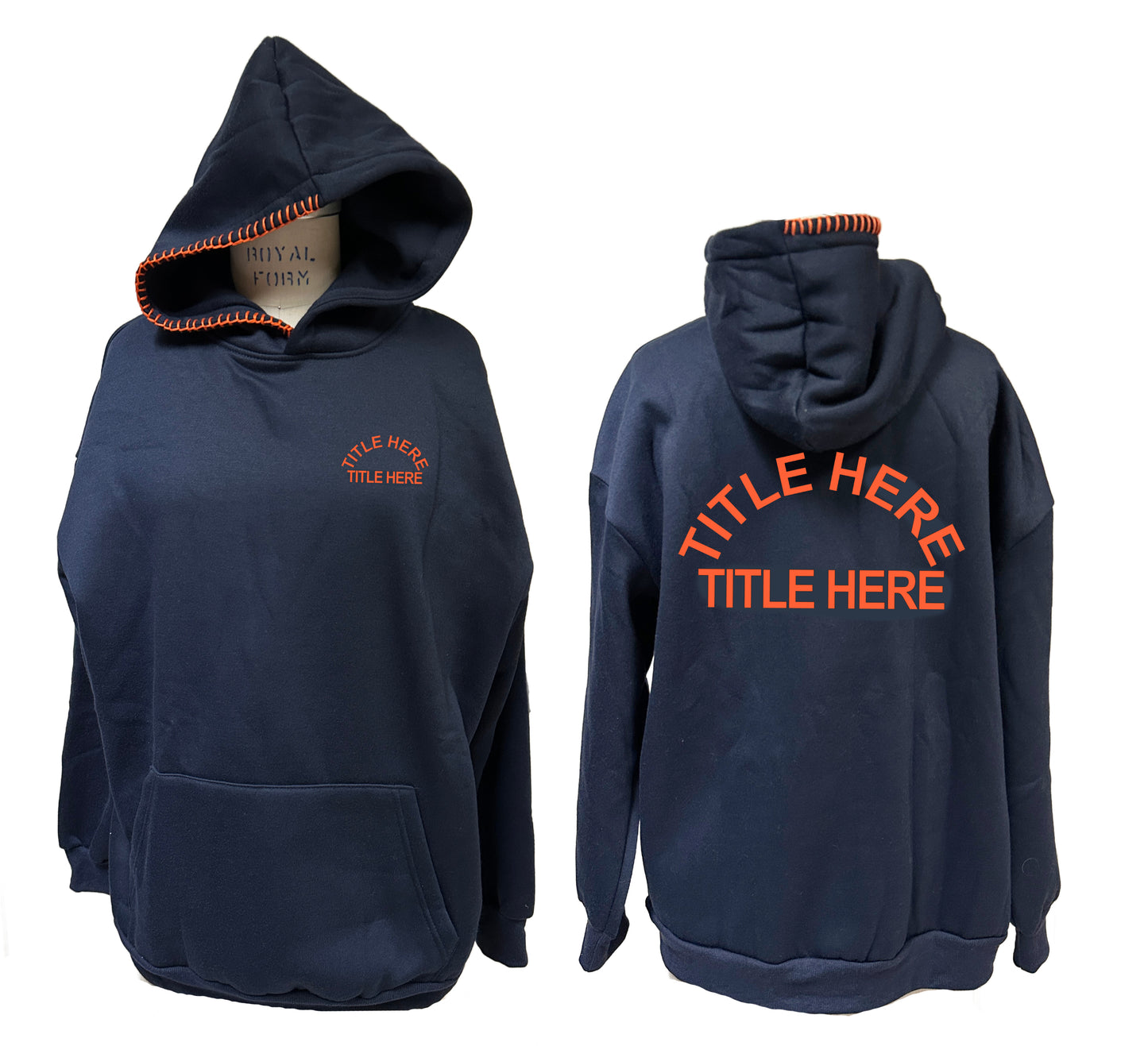 The "Arch" Hoodie with Hand Stitching Detail