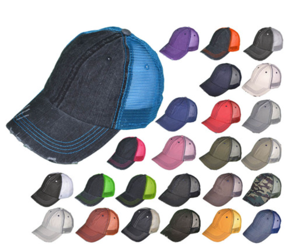 The "Banner" Unstructured Trucker Hat