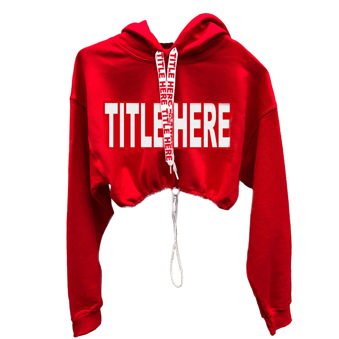 The "Katie" Cinched Cropped Hoodie