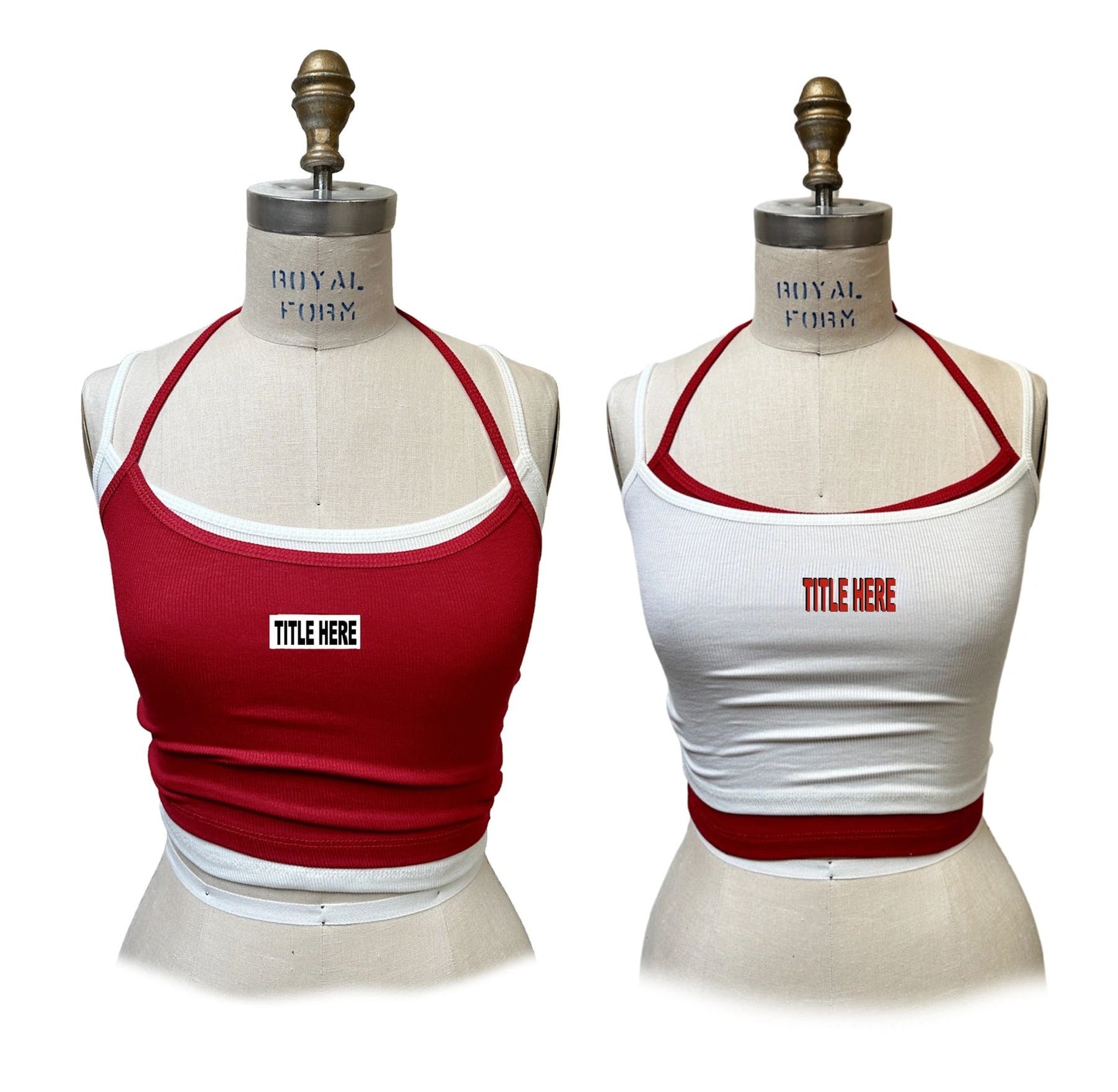 The "2 in 1" Cropped tank Top