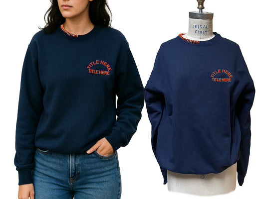 The "Arch" Sweatshirt with Hand Stitching Detail
