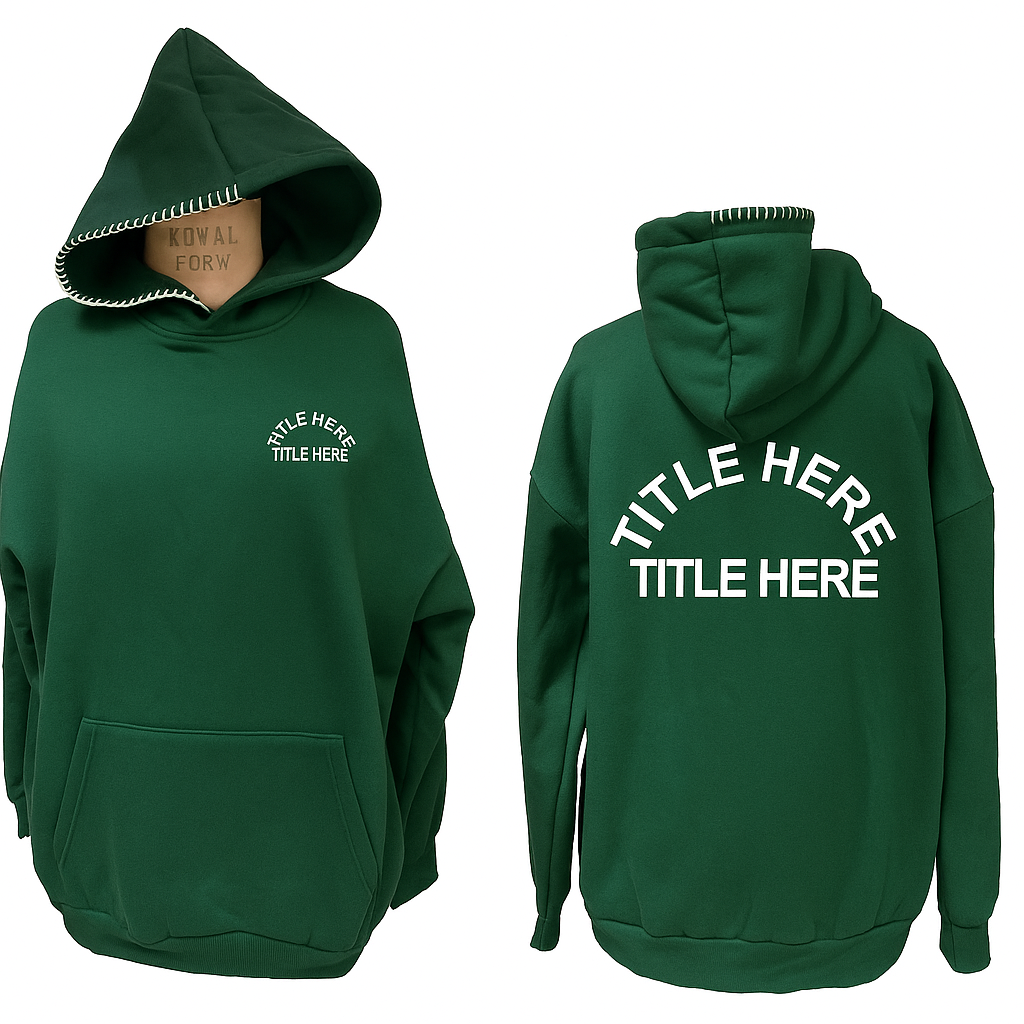 The "Arch" Hoodie with Hand Stitching Detail
