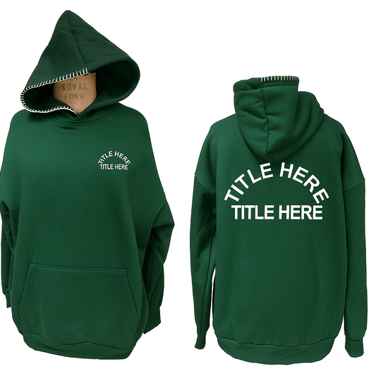 The "Arch" Hoodie with Hand Stitching Detail
