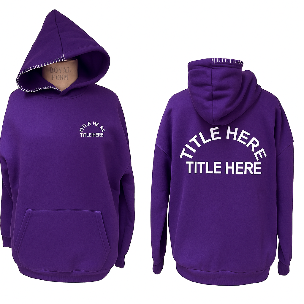 The "Arch" Hoodie with Hand Stitching Detail
