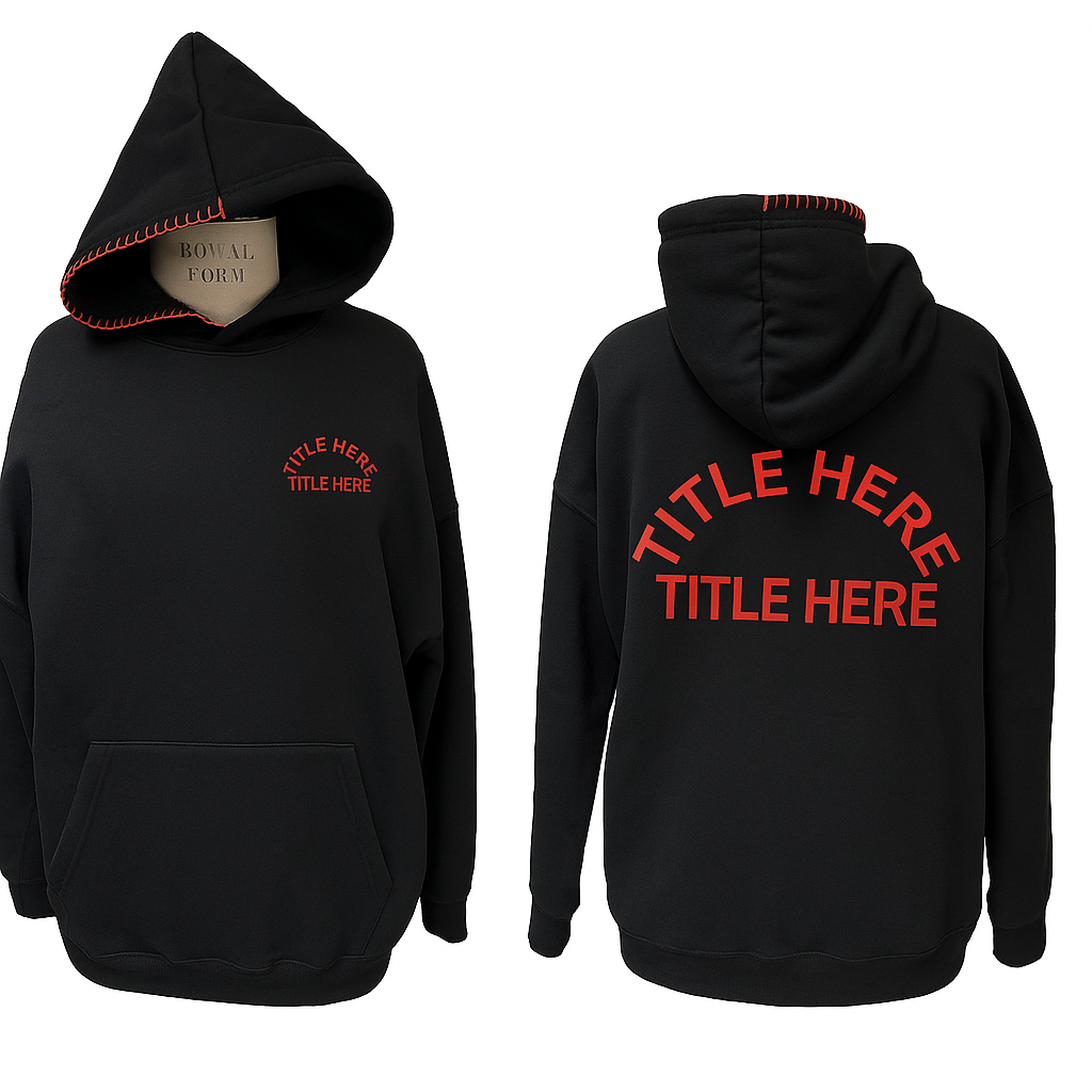 The "Arch" Hoodie with Hand Stitching Detail