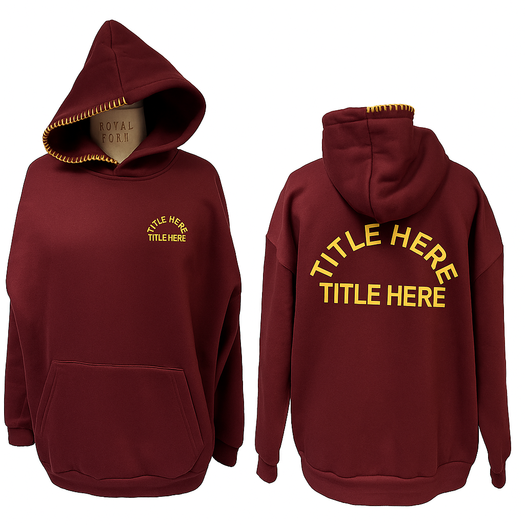 The "Arch" Hoodie with Hand Stitching Detail