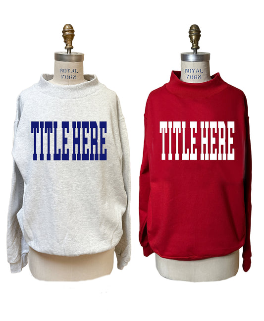 The "Mock" Block Sweatshirt