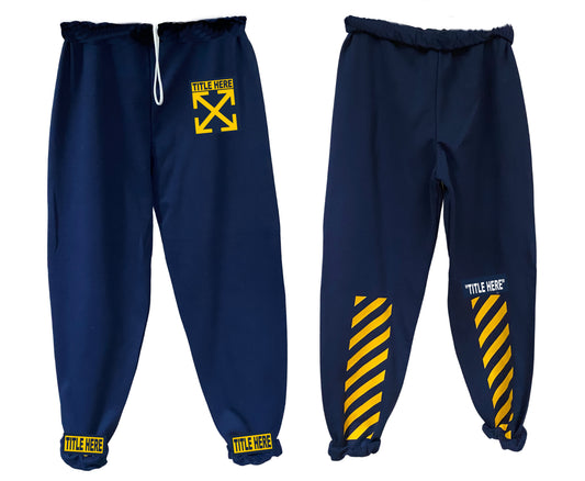 The "O-W" Custom Front and Back Sweatpants