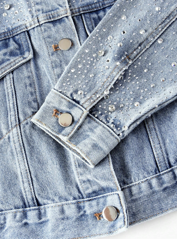 The Customizable "Bling" Denim Jacket