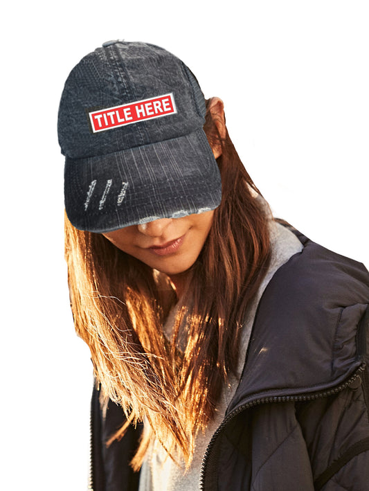 The "Banner" Unstructured Trucker Hat