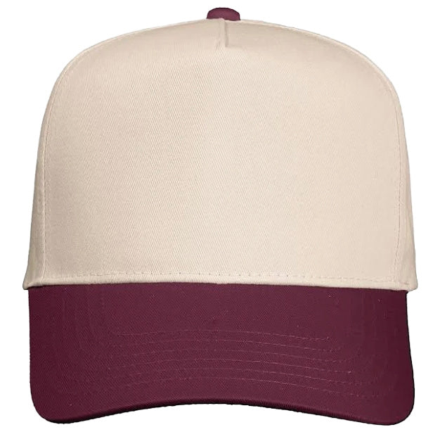 The "two tone" Hat with embroidered heart patch