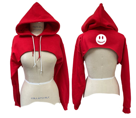 The "DH" Custom Cut out Crop Hoodie